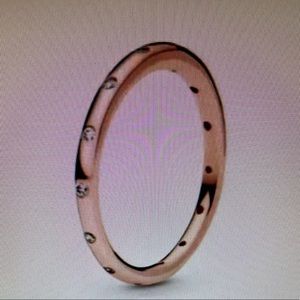 Pandora Rose Gold Plated Simple Sparkling Ring